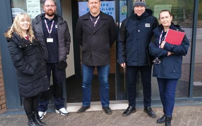 RBH Kirkholt neighbourhoods team at the Strand Hub
